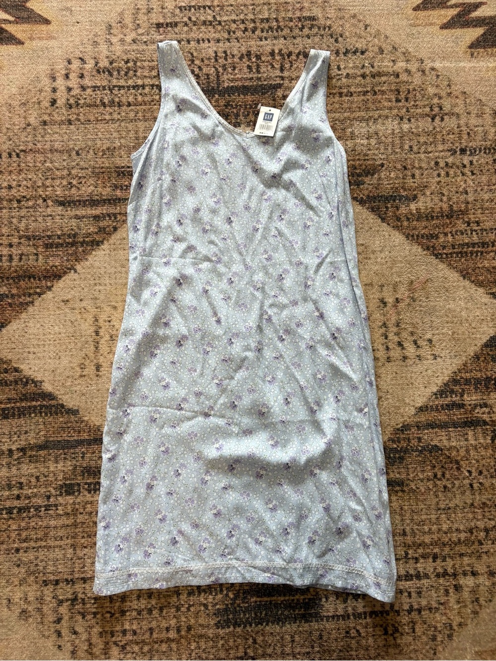 GAP NWT Light Blue Floral Slip Dress Size Small